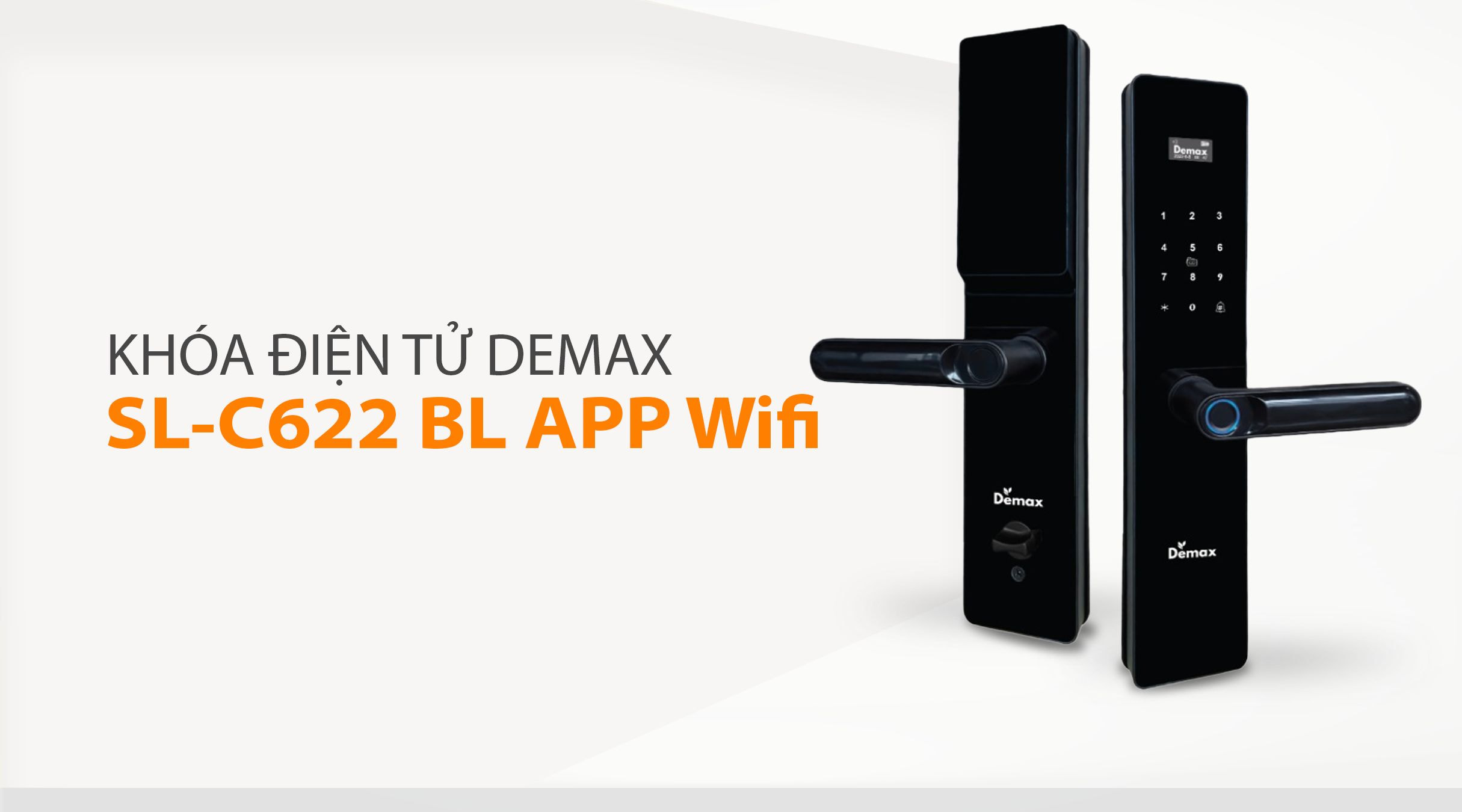 Khóa thông minh Demax EL-C622 BL APP Wifi